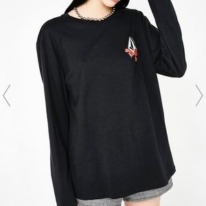 Dolls kill arm me brat long sleeve tee